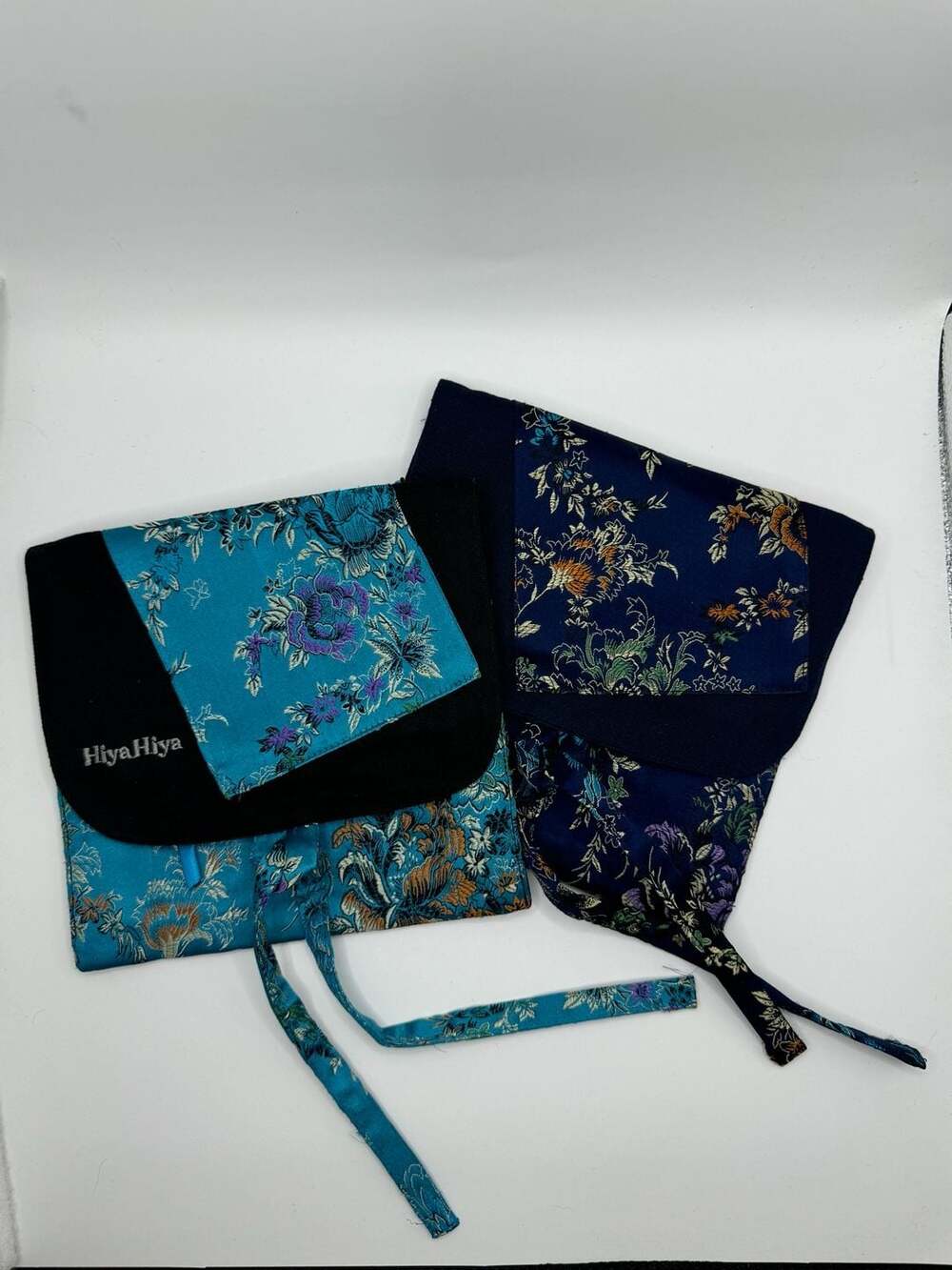 HiyaHiya Circular Knitting Needle Cases, Floral Brocade blue 9”